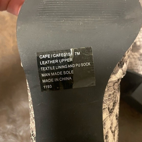 Steve Madden‎ Snakeskin Ankle Boots Size 7 - Picture 7 of 9